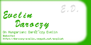 evelin daroczy business card